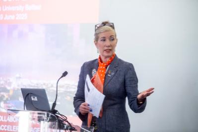 Key note speaker on stage